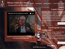 Tablet Screenshot of musantica.nl